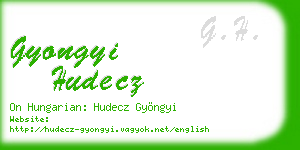 gyongyi hudecz business card