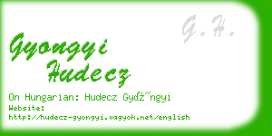 gyongyi hudecz business card